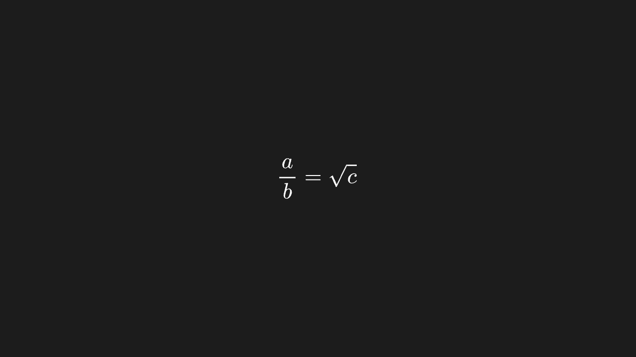 MathTex 分式与根号