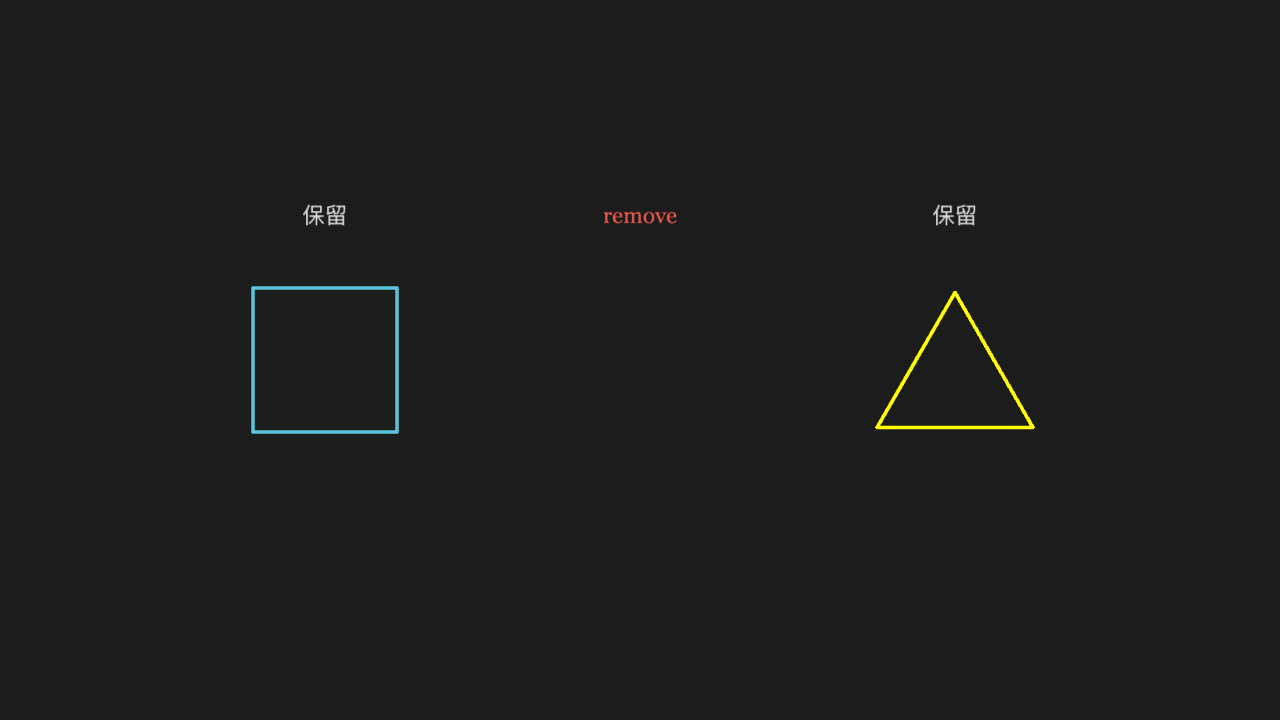 remove 摘掉物体